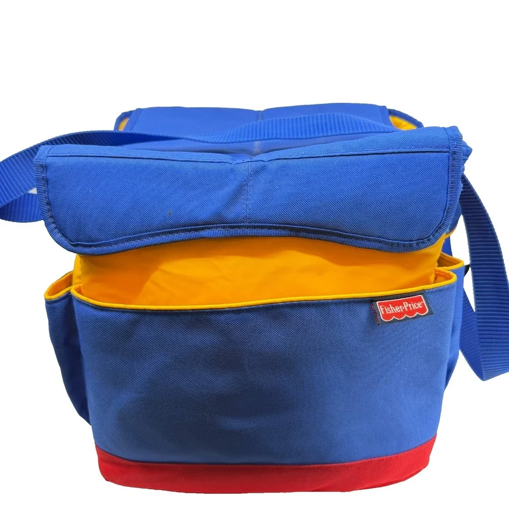 Retro‎ 90's Vintage Fisher Price Bag Insulated Color Block Cooler Tote
